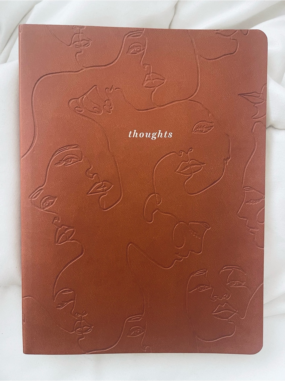 Vegan leatherette THINK INK Terra Cotta Journal